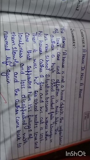 English moments class 9 chapter 7 a house is not a home summary #ncert #class9 #english #cbse