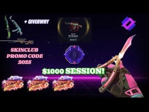 Skinclub 50000$ road to 200000$! Promo code september 2025