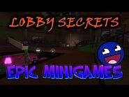 Roblox Epic Minigames NEW LOBBY EASTER EGGS AND SECRET ROOMS!