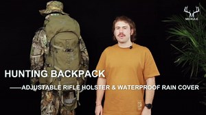 MOXULE Pro 5000 Frame Backpack - Meat Hauler Pack with Rain Cover for Outdoor- Lightweight, Green