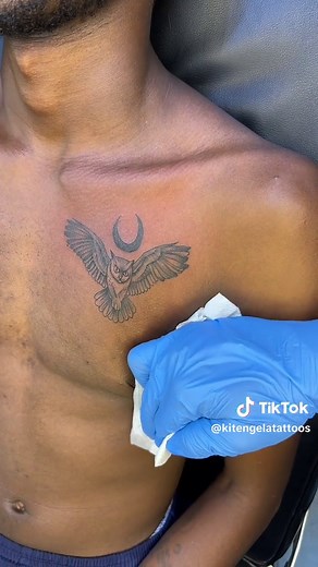 Creative Chest Tattoo Designs from Kitengela Artists