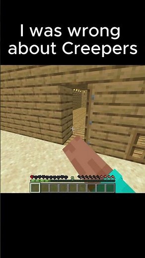 I was wrong about Creepers.... #minecrafthumor #minecraft #cursedminecraft