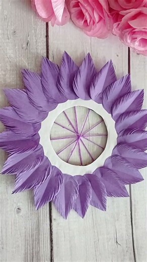 Violet wall decor 💜 #shortvideo #youtubeshorts #shorts #diy #viralshorts