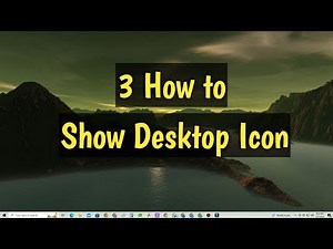 3 How to show desktop icons in windows 10