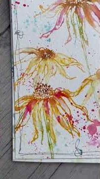 Quick Looks - Stamping with Distress Inks and my PaperArtsy stamps