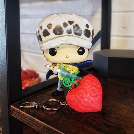Devil Fruit One Piece Keychain | Trafalgar Law Cosplay Ope Ope No Mi | Anime Gift | Heart Pirates Accessory | NFC Tag Keychain - Etsy