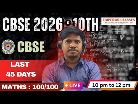 class 10th live class for boards exam 2026