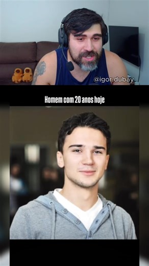 Com 20 anos hoje X antigamente 😅 #react #humor