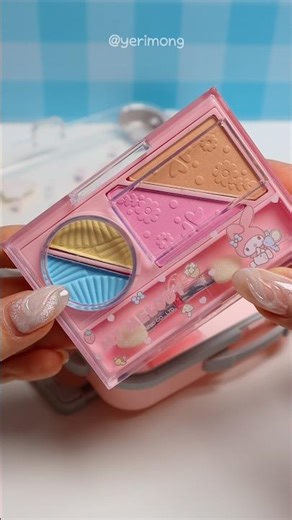 Satisfying Miniature: My Melody Makeup Box ASMR (No talking)