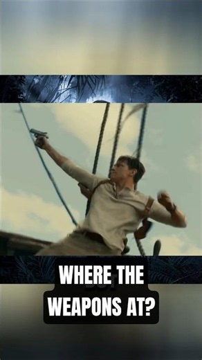 We all know Drake loves guns #uncharted #unchartedmovie #nathandrake