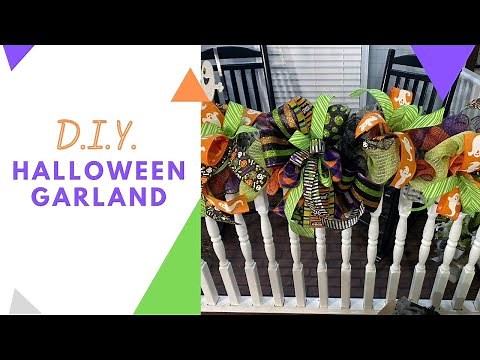 Easy 7- Minute Halloween Garland Base! | Halloween Wreath Ideas | DecoExchange Tutorial