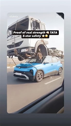 New Tata punch facelift build quality test with 5 star rating #tatapunchfacelift ##shorts