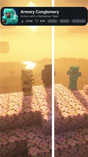 Minecraft: Better Slimes + Golems & Armory Upgrade 🔥✨#minecraft #minecraft #shorts