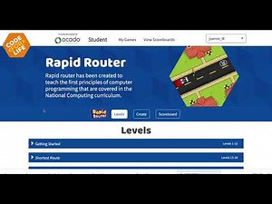 Starting Rapid Router in Code for Life - Student Tips for Yr 9