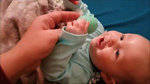 1.7M views · 2.5K reactions | "My four month old son is teething early and having a terrible time. We just got his egg and he's fascinated with it. I love listening to his gums squeaking away on it. Sooo cute" - Krystal N. Squeeks and giggles ahead! #MadeintheUSA www.TheTeethingEgg.com Winner of the Mom's Choice Award | The Teething Egg | Facebook
