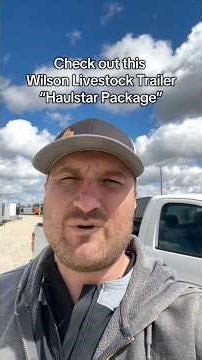 Check out this custom Wilson Livestock Trailer the “Haulstar” package #wilson #livestock #cattle
