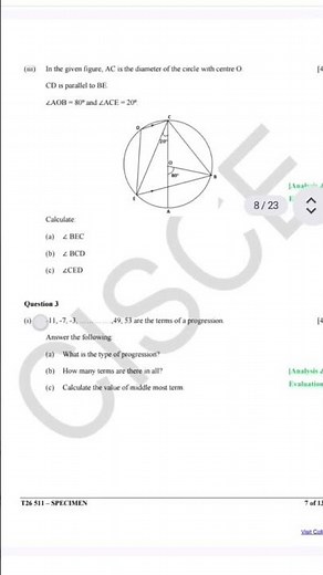 class 10th ICSE maths specimen paper 2026 sample paper#boardexam #icse #mathexam #class10 #maths