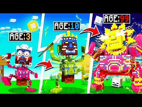 Evolving MINION to SUN GOD in Minecraft