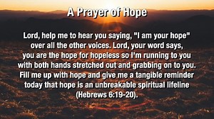 Uplifting Prayers for hope: Be encouraged to overcome worry and fear with the grace of God. | Your Daily Prayer