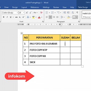 tanda centang | Info Komputer