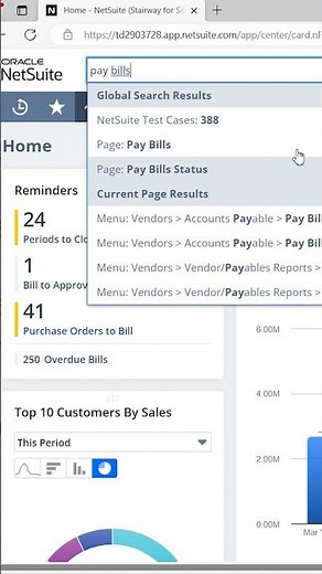 Navigating in NetSuite with the Global Search Bar