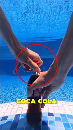 What Happens When You Open Coca-Cola Underwater? (Real Test) #experiment
