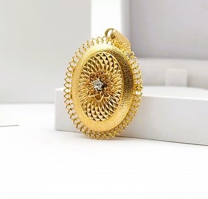 Vintage 18k Gold Diamond Locket Pendant, French Photo Frame - Etsy