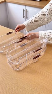 132K views · 986 reactions | 讀 Store smart, save space. This egg organizer keeps your fridge neat and your breakfasts on point—stackable, clear, and oh-so-satisfying. ✨  Find it at https://temu.to/m/gqykm8g7jjs or with this code fdg2947. #Temu #TemuFinds #FridgeGoals | Shoptemu | Facebook