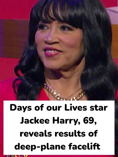 Days of our Lives star Jackee Harry, 69, reveals results of deep-plane facelift #daysofourlives #jackeeharry #sistersister #facelift #deepplanefacelift