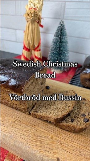 Swedish Christmas Bread | Vörtbröd med Russin | Day 5 | 24 Recipes in 24 days | #bake #shorts #jul