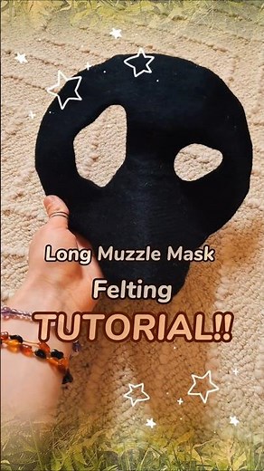 Long Muzzle Mask Felting TUTORIAL!! °.🌱✂️.• #animalmask #catmask #therian #cosplay #fypage #fy #fyp