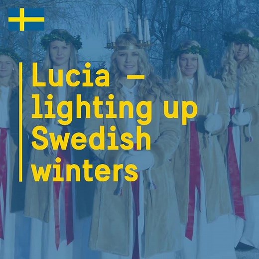Sweden celebrates Lucia on 13 December, this coming Sunday. Here's your sneak peek! ❤️ | Sweden.se