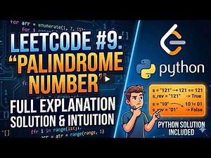 Basic Python Programming strings and if statements to solve Leetcode Palindrome Number