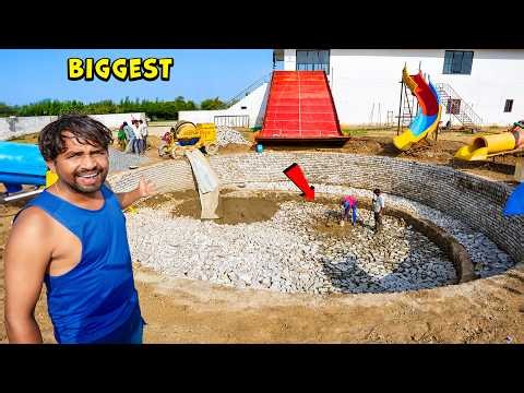 Building New Swimming Pool In - Personal Water Park 😍 | सबसे बड़ा स्विमिंग पूल 🏊
