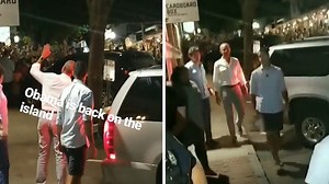 Barack Obama Gets Rock Star Treatment While Dining On Martha's Vineyard
