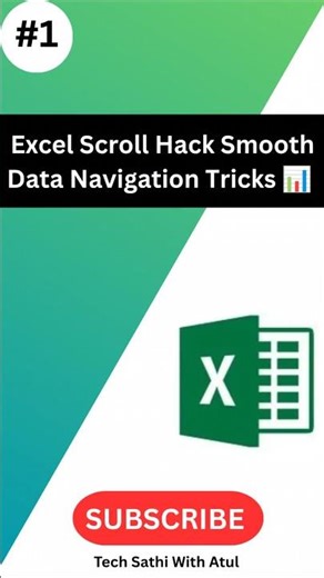 Excel Scroll Hack Smooth Data Navigation #excel #heading #scroll #tricks #youtubeshorts #tech #tips