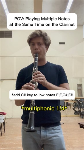 4 Easy Multiphonics on the Clarinet #clarinet