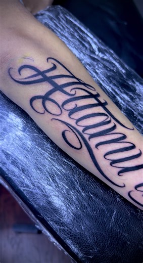 Custom Script Tattoos - Forearm Designs
