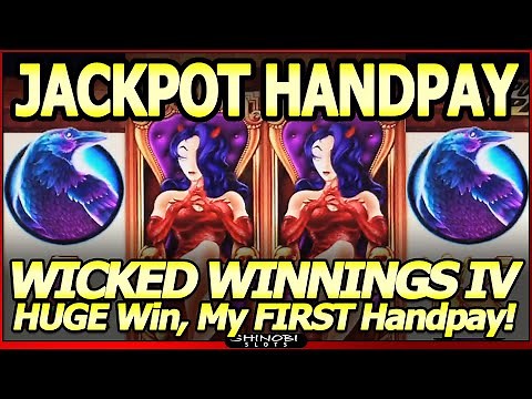 JACKPOT HANDPAY! HUGE Win in Wicked Winnings IV Slot Machine, Jackpot Hunt Episode #2