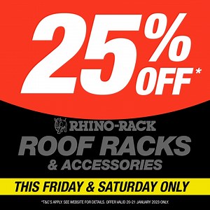 AUTOBARN SALE STARTS TOMORROW! Shop in store and online at Autobarn this Friday & Saturday to score 25% off: 🟢 Rhino-Rack Roof Racks & Accessories 🟡 Car Audio 🟢 Tools Learn more here: https://autobarn.com.au/ab/short-promo *T&Cs apply. See website for details. Offer valid January 20-21 2023 only. | Autobarn Elizabeth