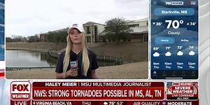 Starkville, MS in risk area of EF-2 or stronger tornadoes | Latest Weather Clips | FOX Weather