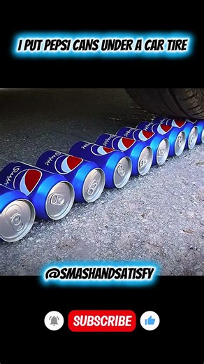 PEPSI CANS vs CAR TIRE CRAZY EXPERIMENT)