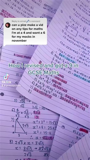 A little repost for the GCSEs 🤍✨ #gcses #gcseobjectives #gcsemaths #maths #studytok #revision #uk #school #fyp