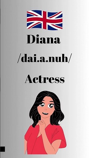 How to Pronounce Diana in English British Accent #learnenglish #learnenglishtogether