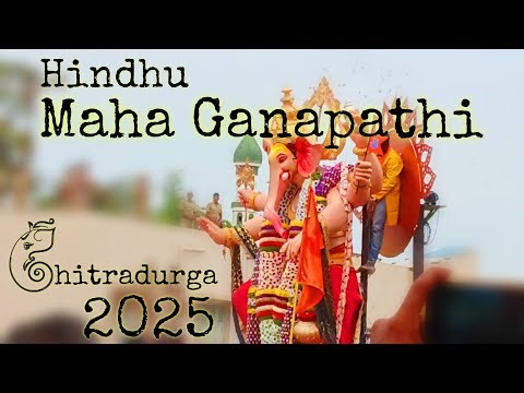 Hindu Maha Ganapathi Procession 2025: High-Energy Celebration in Chitradurga.