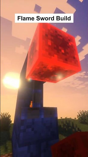 Epic Minecraft Flame Sword Decoration – Easy Mythical Build for Any Survival or Server!