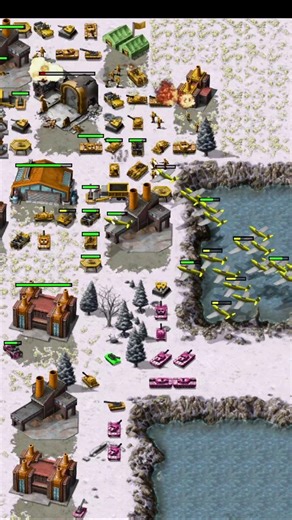 Yak Strike on HQ - Red Alert 1 Remastered #redalert #redalertremastered #gaming #commandandconquer