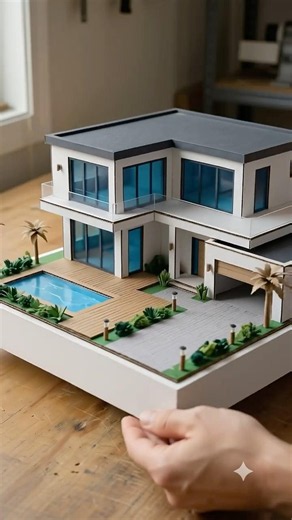 Building My Dream Modern Villa from Cardboard! 🏡