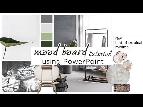 How to: Create an Interior Design Mood Board Using Powerpoint | Tutorial | aseelbysketchbook