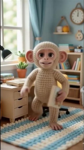 this monkey is reading book.✨